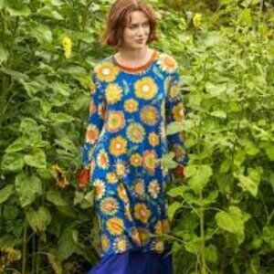 Gudrun Sjoden Sunflower jersey dress in lyocell/spandex size MEDIUM